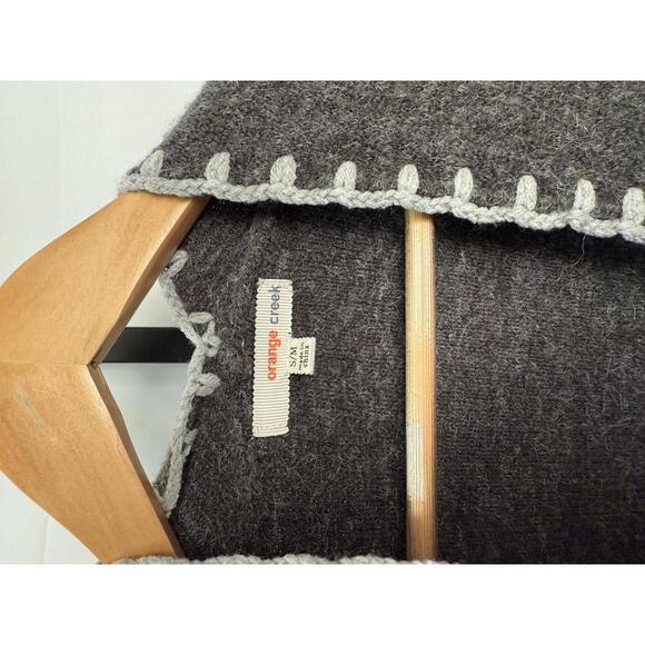 Orange Creek Womens Gray Open Front Cardigan Sweater S/M - Picture 3 of 7